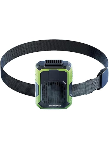 SULUNZEGER Portable Fan, Mini Waist Clip Hand Fans with LED Display, 4000 mAh Battery Rechargeable Handheld Air Cooling Cooler with 3 Speeds, Small USB Electric Neck Fan for Travel Home and Office