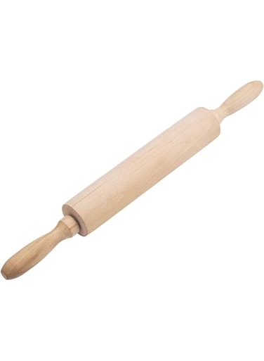 ECVV Wood Rolling Pin for Baking -15 Inch Professional Dough Roller with Handle, Essential Wooden Tool for Making Cookie   Pasta   Fondant   Pizza   Pastry   Tortilla   Pie   Bread   ect.