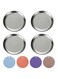 RMNHPTK Cat Food Dishes, Stainless Steel Cat Bowls Relief Whisker Fatigue Cat Bowl Cat Food Plates with Non-Slip Mats Shallow Cat Bowl for Wet &amp; Dry Food (4 PCS, Medium)
