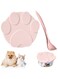 nalaina Silicone Pet Food Can Lid and Spoon, Can Cover for Cat Dog Can Food Grade, Silicone Tin Cover for Dog and Cat Food, Universal BPA Free Silicone Can Lids Covers for Dog and Cat Food, Leak-Proof
