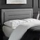 Cozy Retreat Upholstered Large Twin Size Bed (140 X 200 CM) Grey Color