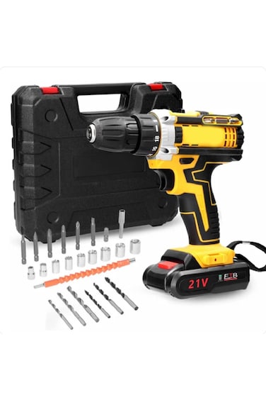 DX2588 21V Lithium-Ion Electric Drill for Home, Construction, Automotive and Gardening.