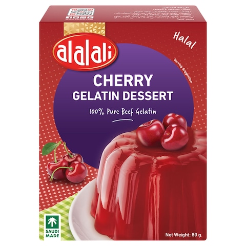 العلالي حلوى جيلي جيلاتين الكرز 85 غرام