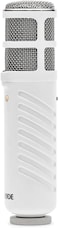 R&Oslash;DE Podcaster Dynamic Large-Diaphragm Microphone With Usb Connection For Mac And Pc, White