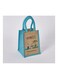 Box Happiness Lunch Bag Brown/Blue 17x23cm