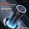 Porodo Blue RIVA 60W Dual USB-C Car Charger with 1m 60W USB-C to USB-C Cable, PD30 Fast Charging