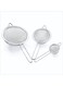 East 3 Pcs Super Wire Extra Fine Mesh Strainer with Handle, Small Medium Large Size Sifter Metal Strainer Set, Stainless Steel Sieve Fine Mesh Strainers for Kitchen Rice Juice Quinoa Food Flour Baking