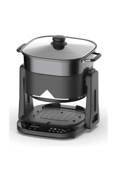 Lifestyle Quick Flip 3-in-1 Air Fryer, Grill &amp; Hot Pot 4.5L