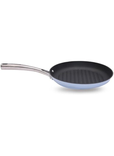 Brabantia Round Grill Pan Iessence, Blue, Cast Iron, 24cm
