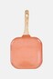 Cuisine Aluminum Nonstick Square Griddle With Cool Touch Handle Pan, Brown