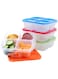 Bentgo Easyboxes 4-Compartment Snack Containers - 8-Piece Set with 4 Trays &amp; 4 Custom-Fit Lids to Seal in Freshness - Reusable Food Storage &amp; Meal Prep Bento BPA-Free Containers (Classic)
