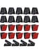 TERRIFI 24 PCS Self Adhesive Clips, Wall Clips, Shower Curtain Clips, Photo Clips, Poster Clips, Plastic Hanging Spring Clips, Tapestry Clips, Suitable for Office Decorations (Black）