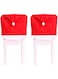 BrainGiggles Set of 2 Christmas Chair Covers  Santa Hat Chair Covers for Dining Chairs  Christmas Decorations for Home &ndash; Festive Christmas Chair Back Covers for Christmas D&eacute;cor and Party Supplies