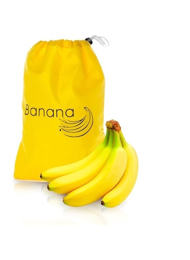 Banana Storage Bag - Freshness Preservation Nylon Storage Pouch "Yellow