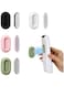 XYOFUN Magnetic Remote Control Holder Wall Mount - 4 Pcs No Drill Self-Adhesive Organizer for Air Conditioner &amp; TV Remotes, Storage Caddy for Televisions Backside - Multicolor