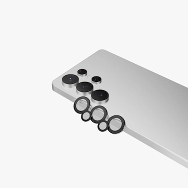 عدسة كاميرا LEVELO Lucent Quint AR، مقاومة للانفجار، مقاومة لبصمات الأصابع، صلابة 9H، مقاومة للماء والغبار، مقاومة للانعكاس، زجاج طبقتين (فضي، S25 Ultra)
