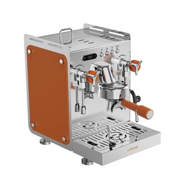 LePresso Commercial-Home Espresso Machine, 2600W-3100W Power, 3 Steam &amp; Water Temp Levels, 15 Bar Pressure, 1.6L Water Tank Capacity, Dual Boiler System, 58mm Filter, Silver