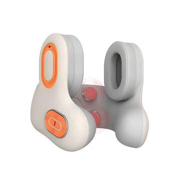 Porodo Lifestyle ZenComfort Neck Pillow with 3D ANC Noise Cancellation, Shooting Massage and Heat, Warm Compress, Music Playback, 1500mAh Battery, Type-C Charging, Ergonomic Design, Khaki
