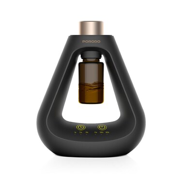 Porodo Lifestyle Aroma Sphere Waterless Diffuser, 1200mAh Battery, Cold Diffusion Technology, 3 Mist Modes, 10-50m&sup2; Coverage Area, Up to 7 Days Working Time, Type-C Charging, Black
