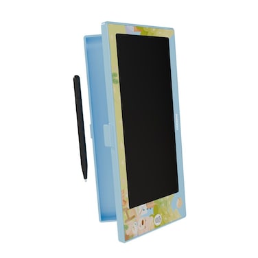 Porodo Kids Writing Tablet with Reusable Drawing Board, Erasing Button, Screen Lock, Child-Friendly Design, Battery Case, Pencil Case Included, Lightweight and Portable, Blue
