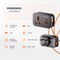 مقبس الحائط العالمي بورودو، مقبس 3 بن UK، مخرج USB-A 18 واط، منافذ USB-C PD 20 واط، قدرة 3250 واط، 15 واط إجمالي مخرج DC، كابل USB-C مدمج 30 سم، حماية بالفيوز، أسود
