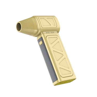 Green Lion Jet Pro Lite Magnetic Nozzle, 130000 RPM Brushless DC Motor, 52 m/s Wind Speed, 4 Speed Adjustable, 4000mAh Battery, 10&ndash;75 Mins Use, 180W Power, Type-C Charging, ABS Build - Khaki
