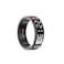 Green Lion Smart Ring Pro, Health Tracking, Heart Rate, Blood Oxygen &amp; Pressure Monitor, 128 Sport Modes, Sleep Monitoring, Magnetic Charging, IP68 Waterproof, Size 9 (18.9 mm) - Black