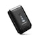 Porodo Lifestyle Dual-Blade Pocket Shaver, 8000 RPM Motor, Digital Display, Travel Lock, 600mAh Battery, Type-C Charging, Waterproof IPX6, Black
