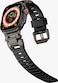 Levelo Kyoto Watch Strap, Hypoallergenic Fluoro Rubber, Metal Mesh for Breathability, Sweat &amp; Water Resistant, Chemical Resistant, Compatible with Apple Watch SE &amp; Series 9/8/7/6/5 - Black