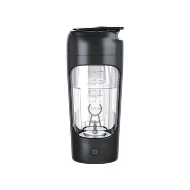 خلاط البروتين جرين لايون، سعة 650 مل، محرك 7000 دورة في الدقيقة، بطارية 1200 مللي أمبير، شحن من نوع C، غطاء مانع للتسرب، ميزة الإيقاف التلقائي، أسود
