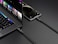 كابل Powerology Power Sync Weave PD 100W USB-C إلى USB-C V3.1 5G مع موصل معدني ونسيج النايلون، طول 2 متر، سرعة شحن 20V/5A، سرعة نقل 5Gbps، إخراج فيديو 4K، داكن رمادي
