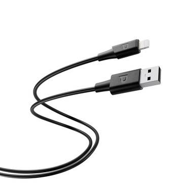 Powerology Power Sync Flex MFI Lightning to USB-A TPE Jacket Over-Molded Cable, 2 Meter, USB-A to Lightning, 5V/2.4A Charging Speed, 480Mbps Transfer Speed, Black
