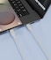 Powerology Power Sync Flex PD 60W USB-C to USB-C V2.0 TPE Jacket Over-Molded Cable, 1.2 Meter, Full Speed Charging, 20V/3A, 480Mbps Transfer Speed, White
