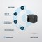 Powerology Gan Dual-Port Wall Charger, USB C Output PD 45W, USB A Output 18W Max, Rated Voltage AC 100 to 240V, Rated Current 1.2A Max, Rated Frequency 50 60Hz, Universal Compatibility, Black
