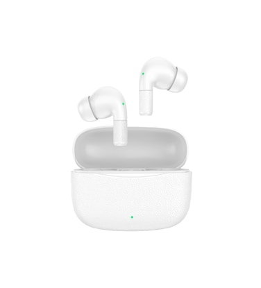 Green Lion Santorini 2 True Wireless Earbuds, Bluetooth 5.4, 12m Range, 13mm Speakers, 4.8 Hours Playback, IPX3 Waterproof, ENC Dual Microphones, Voice Assistant, White
