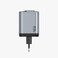 Green Lion GaN Premium EU Plug Wall Charger 40W, Type-C and USB-A Ports, PD 40W Fast Charging, 70cm Retractable Cable, Flame Retardant PC Construction, 100-240V Input, Universal Compatibility, Black
