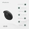 Green Lion Smart OLED Vertical Mouse, 1200-4000 DPI, 5.1 Bluetooth &amp; 2.4G Wireless, 500mAh Battery, 3 Million Clicks, OLED Display, Multi-Function Knob, 65 Hours Working Time - Black
