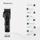Green Lion Clip Pro Professional Hair Clipper, 6000 RPM Motor, 2000mAh Battery, 3 Hours Working Time, Stainless Steel Blade, USB-C Charging, Taper Lever, LED Display, Black
