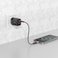شاحن جداري Green Lion Ultra Compact GaN، شحن سريع 20W PD، 18W QC3.0، 15W منفذ مزدوج، منافذ USB-C و USB-A، توافق عالمي، مادة مقاومة للاشتعال، أسود
