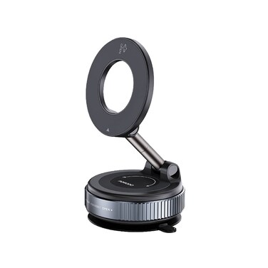 Porodo Vacuseal Rotate-Lock MagSafe Mount, ABS, TPU, Metallic Paint, Zinc Alloy, Adjustable Viewing Angle, One-Hand Operation, Horizontal &amp; Vertical Mounting, N52 Magnet, Strong Suction