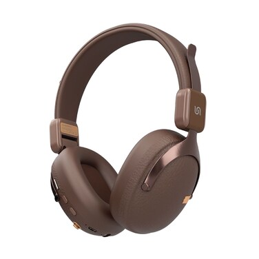 Porodo Soundtec Onyx Sonic Wireless Headphone, Bluetooth 5.4, 18 Hours Playtime, 20 Hours Talk Time, TF Card Playback, EQ &amp; Game Modes, Type-C Charging, Noise Reduction, Foldable Design &ndash; Brown