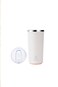 Porodo Lifestyle Auto Stirring Insulated Mug, 400mL Capacity, 120s Mixing Time, Double Wall Insulation, 300mAh Battery, Magnetic USB Charging, IPX6 Waterproof, White
