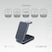 Levelo Aeris 3-in-1 Foldable Wireless MagSafe Charger, 15W Fast Charging, Charges Phone, AirPods &amp; iWatch Simultaneously, Overcharge &amp; Overcurrent Protection, Compact &amp; Travel-Friendly, Cloudy Gray
