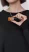 Porodo Snap &amp; Go Mini Digital Camera, 1080P FHD Video, 2MP Photo Resolution, 6 Color Filters, 0.96" HD Screen, Instant Webcam Function, 200mAh Battery, Lens Included, Type-C Charging &ndash; Orange