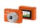 Porodo Snap &amp; Go Mini Digital Camera, 1080P FHD Video, 2MP Photo Resolution, 6 Color Filters, 0.96" HD Screen, Instant Webcam Function, 200mAh Battery, Lens Included, Type-C Charging &ndash; Orange