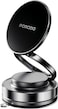 Porodo Vacuseal Vacuum Suction Folding Magnetic Mount Holder, Double-layer NS4 Magnet, One-Handed Operation, Strong Magnetic Hold, 360 Degree Rotating Base, Strong Suction, Black
