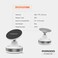 Porodo Vacuseal Smart Suction Magnetic Phone Mount, Compatible with 5.5 to 6.9 Inch Devices, N52 Magnet, Strong Magnetic Hold, Strong Suction, Made of ABS TPE Silicone, 80g, White
