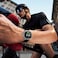 Porodo AMOLED 1.43" Smart Watch, Silver Dial, Wireless Charging, 400mAh Battery, Bluetooth 5.2, IP68 Water Resistant, Zinc Alloy Build, Customizable Watch Faces, Black/Orange Strap
