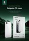 حافظة Green Lion Delgado لـ iPhone، تصميم هجين نحيف، حواف مقاومة للصدمات، مقاومة للخدوش، طلاء مقاوم للاصفرار، حماية للكاميرا، حافظة PC شفافة
