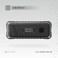 باور بانك Levelo Aerion محمول بسعة 10000mAh، تصميم حقيبة، شاشة LED، مدخل/مخرج Type-C، مخرج USB-A، شحن سريع، وزن 230 جرام، ABS + PC، كابل Grip مرفق، أسود
